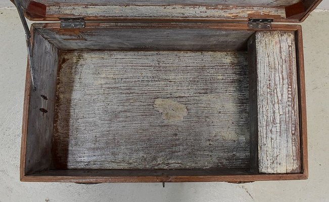 19th Century Solid Ash Trunk with Iron Handles-RVK-724802