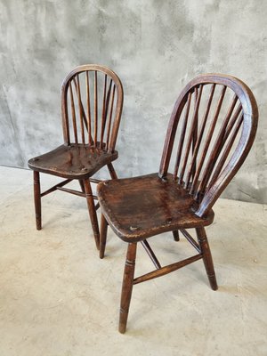 19th Century Stick Back Windsor Chairs, Set of 2-IFQ-2017297