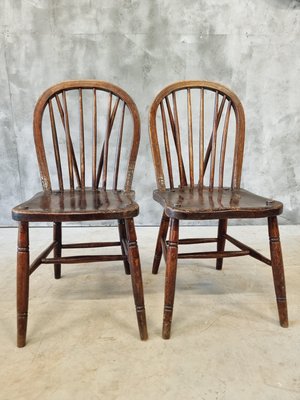 19th Century Stick Back Windsor Chairs, Set of 2-IFQ-2017297