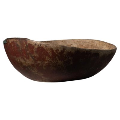 19th-Century Swedish Country Wooden Bowl-MJF-1118199