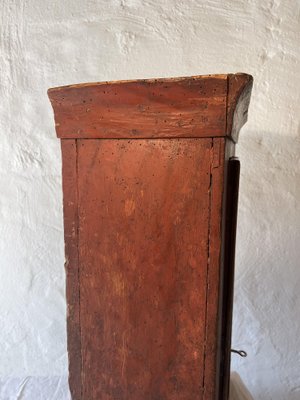 19th Century Swedish Folk Art Wall Cabinet in Patinated Red Color-IJL-1702241