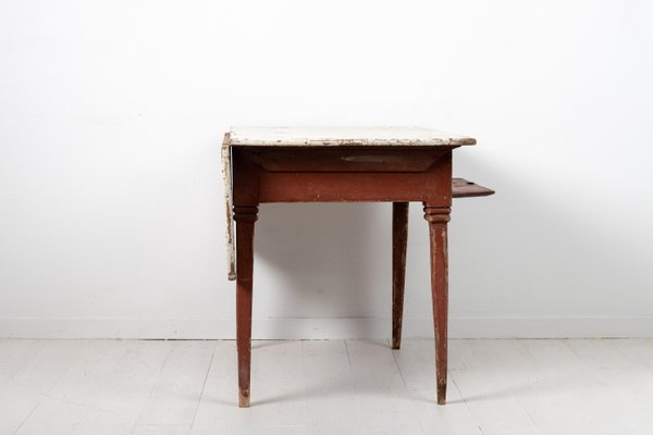 19th-Century Swedish Pine Gustavian Country Side Table-MJF-937034