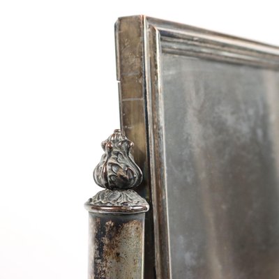 19th Century Table Mirror in Silver Metal, UK-VMM-1339422