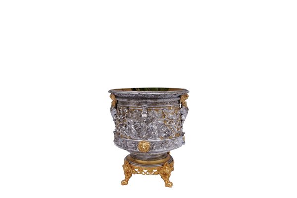 19th Century Terracotta and Bilt Bronze Planter-CEJ-488217