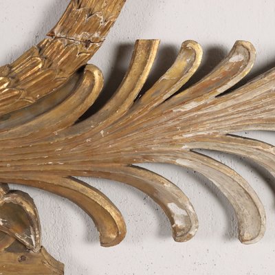 19th Century Upper Door Frieze in Carved and Gilded Wood, Italy-VMM-2033326