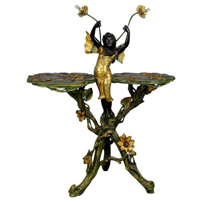 19th Century Venetian Grotto Table with Fairy Tale Elf, 1890s-KJP-1423588