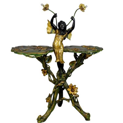 19th Century Venetian Grotto Table with Fairy Tale Elf, 1890s-KJP-1423588