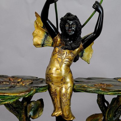 19th Century Venetian Grotto Table with Fairy Tale Elf, 1890s-KJP-1423588