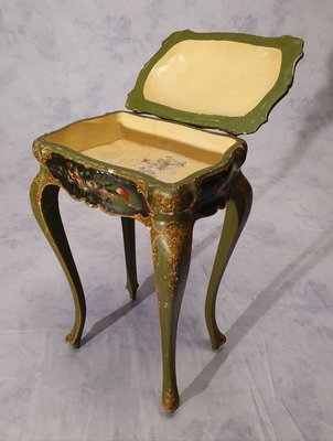 19th Century Venetian Painted Wood Table Cabinet-BSB-805700