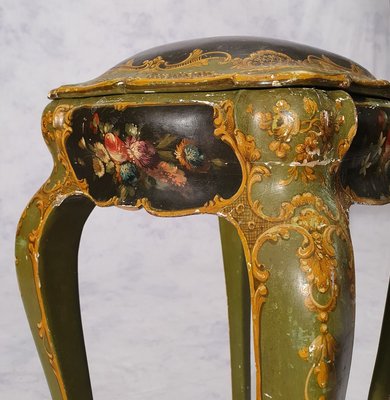 19th Century Venetian Painted Wood Table Cabinet-BSB-805700