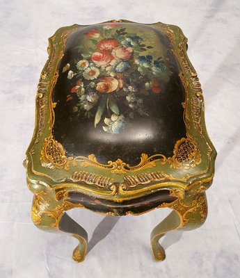 19th Century Venetian Painted Wood Table Cabinet-BSB-805700