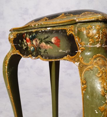 19th Century Venetian Painted Wood Table Cabinet-BSB-805700