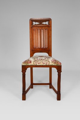 19th Century Victorian Gothic Revival Chairs in Carved Walnut, Set of 2-XNH-698853