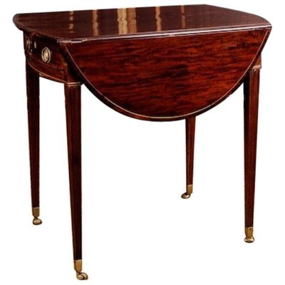 19th Century Victorian Mahogany Drop-Leaf Table-FLW-1402307