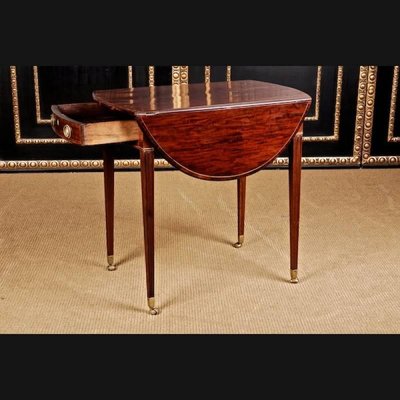 19th Century Victorian Mahogany Drop-Leaf Table-FLW-1402307