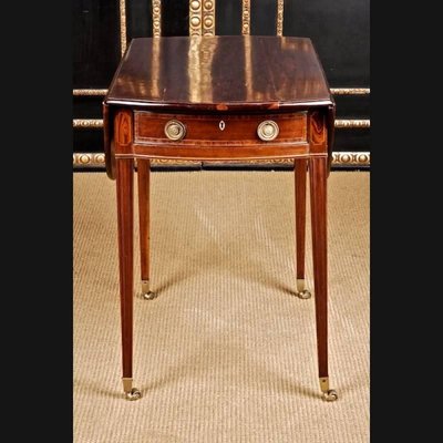 19th Century Victorian Mahogany Drop-Leaf Table-FLW-1402307