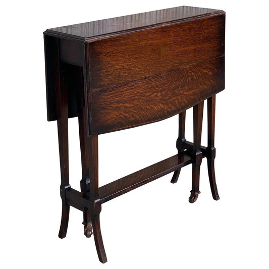 19th-Century Victorian Small Folding Side Table