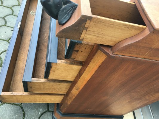 19th Century Walnut and Marble Dressing Table-WQQ-657647