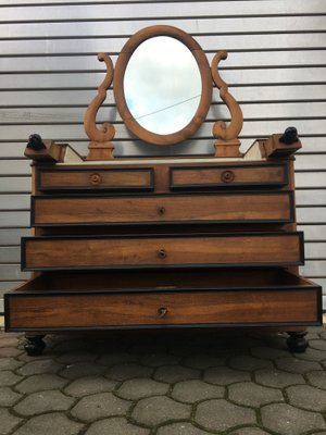 19th Century Walnut and Marble Dressing Table-WQQ-657647