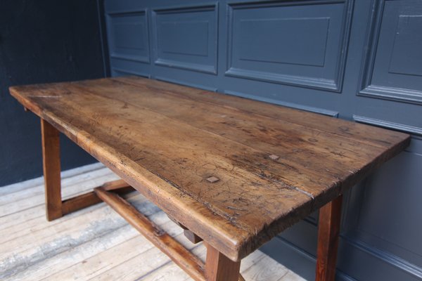 19th Century Walnut and Pine Spanish Trestle Table-TAT-2032436