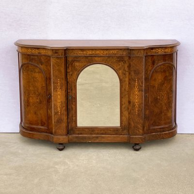 19th Century Walnut Burl Sideboard, England-BEW-1313255