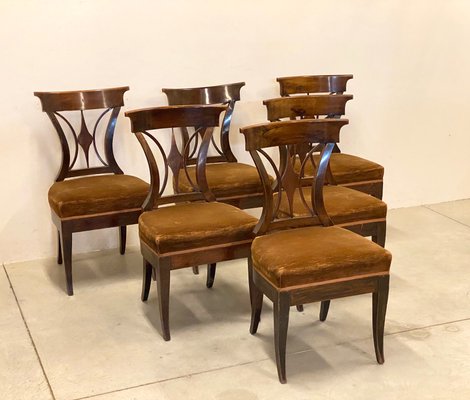 19th Century Walnut Chairs, Set of 6-NPC-1166519