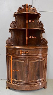 19th Century Walnut Corner Cabinets, Set of 2-RVK-680110