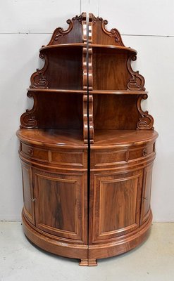 19th Century Walnut Corner Cabinets, Set of 2-RVK-680110