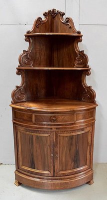 19th Century Walnut Corner Cabinets, Set of 2-RVK-680110