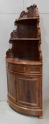 19th Century Walnut Corner Cabinets, Set of 2-RVK-680110