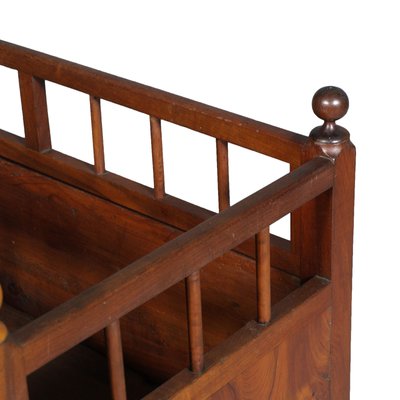 19th Century Walnut Cradle Baby Cot from Bassano's Ebanistery-NJV-730715