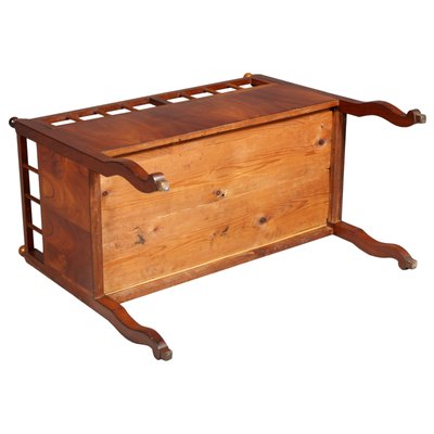 19th Century Walnut Cradle Baby Cot from Bassano's Ebanistery-NJV-730715