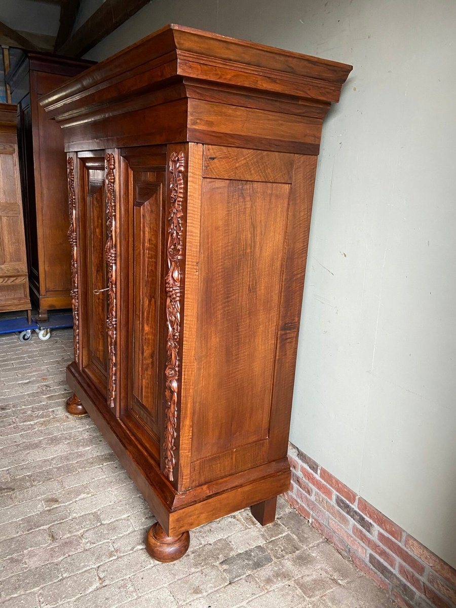 19th Century Walnut Cushion Cabinet, 1800s