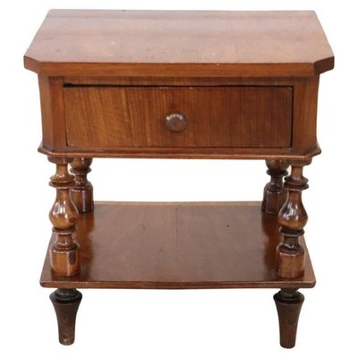 19th Century Walnut Love Nightstand-DCO-1408174