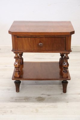 19th Century Walnut Love Nightstand-DCO-1408174