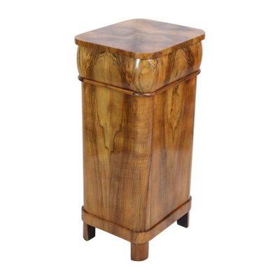 19th Century Walnut Nightstand or Pillar Cabinet