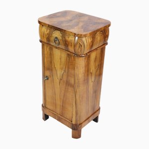 19th Century Walnut Nightstand or Pillar Cabinet-WFJ-1819417