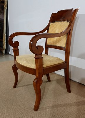 19th Century Walnut Stock Armchairs, Set of 2-RVK-1179111