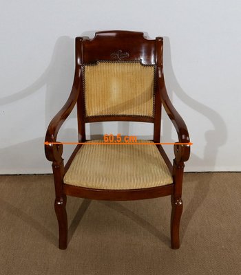 19th Century Walnut Stock Armchairs, Set of 2-RVK-1179111