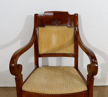 19th Century Walnut Stock Armchairs, Set of 2-RVK-1179111