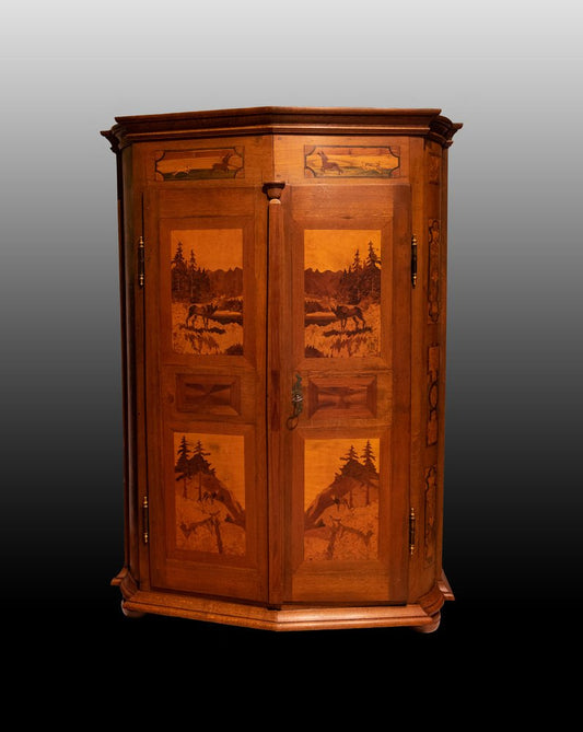 19th Century Wardrobe with Deer