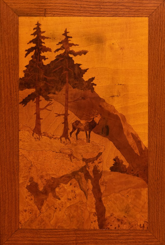 19th Century Wardrobe with Deer