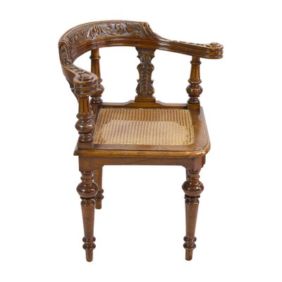 19th Century Wilhelminian Walnut Corner Chair-WFJ-1709103