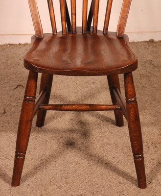 19th Century Windsor Chairs, Set of 4-HPU-2018248