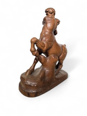 19th-Century Wood Centaur Sculpture, 1890s-FDW-2039623