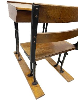 19th Century Wooden Children's School Desk-UCH-1768137