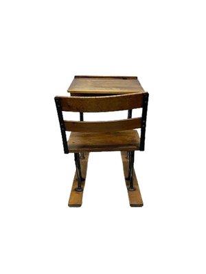 19th Century Wooden Children's School Desk-UCH-1768137