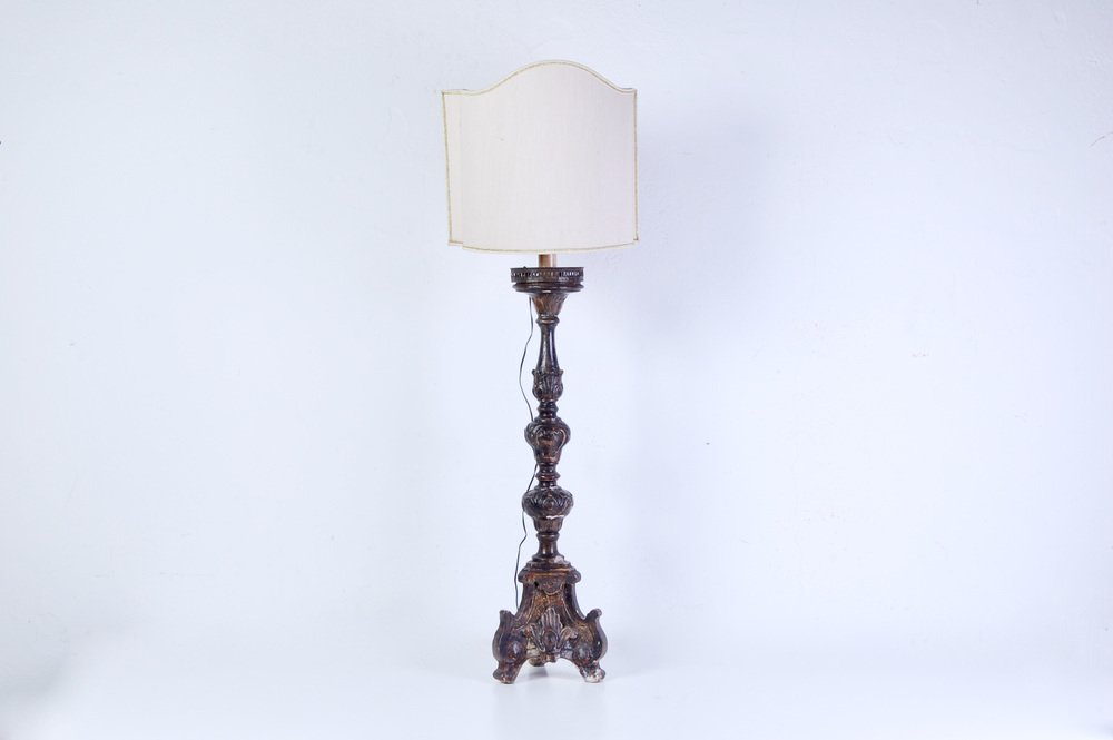 19th Century Wooden Floor Lamp