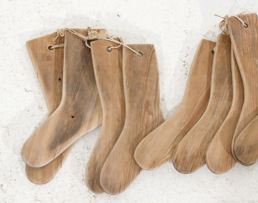 19th Century Wooden Socks Decorations, Set of 15-SA-1744429