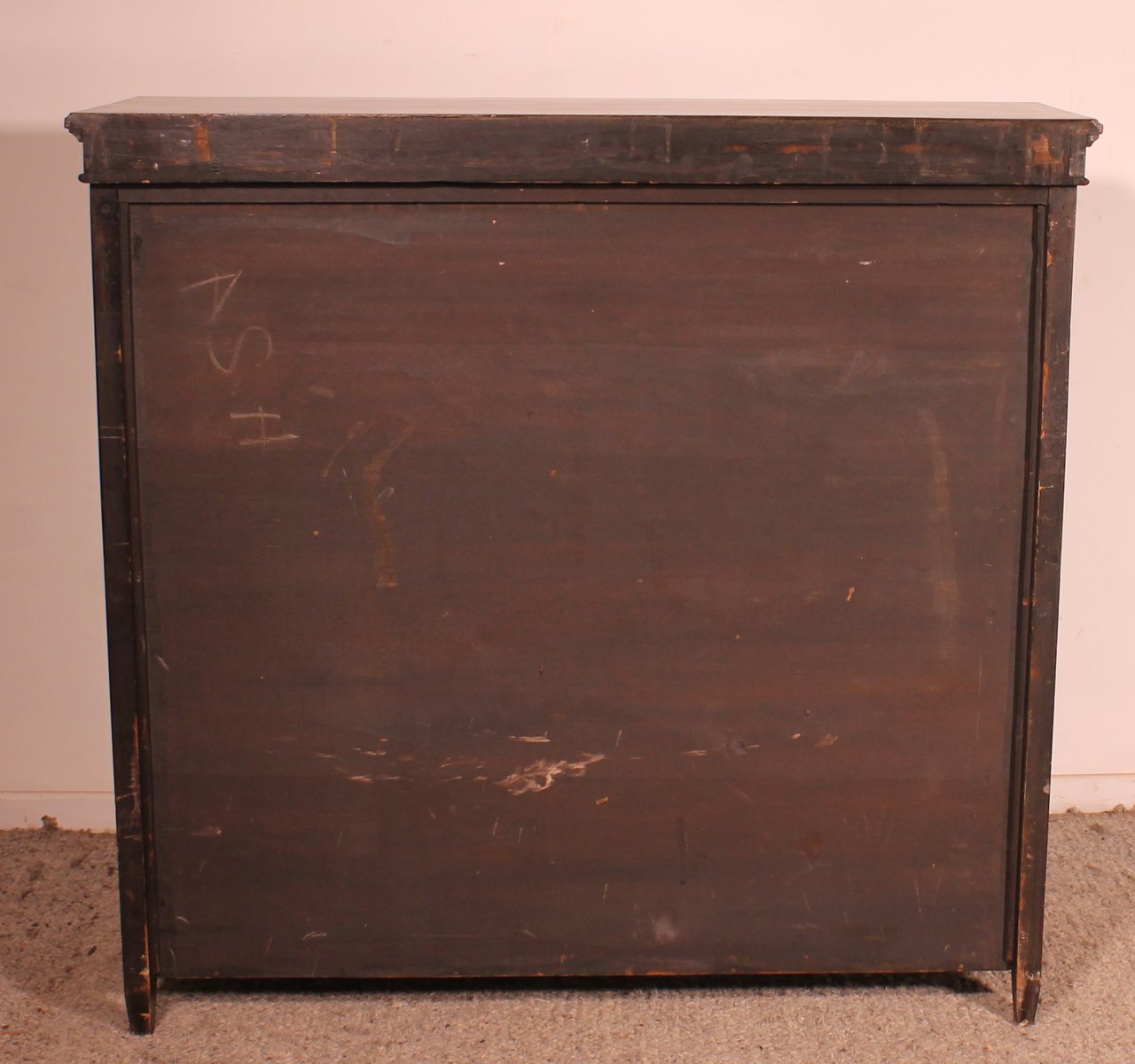 19th CenturyOpen Bookcase in Mahogany and Marquetry, England